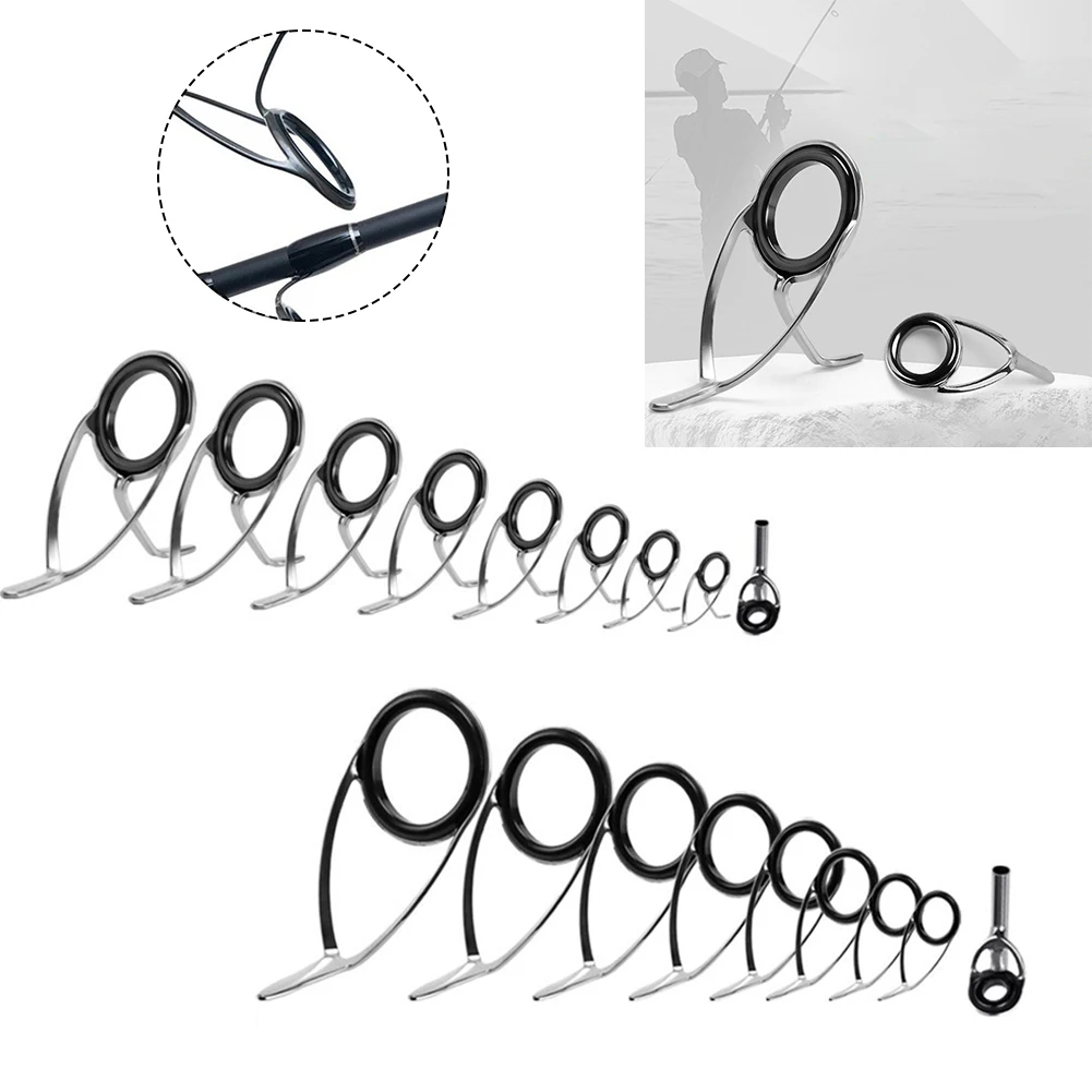 Fishing Rod Repair Kit - 9pcs Fishing Rod Top Ring Tip