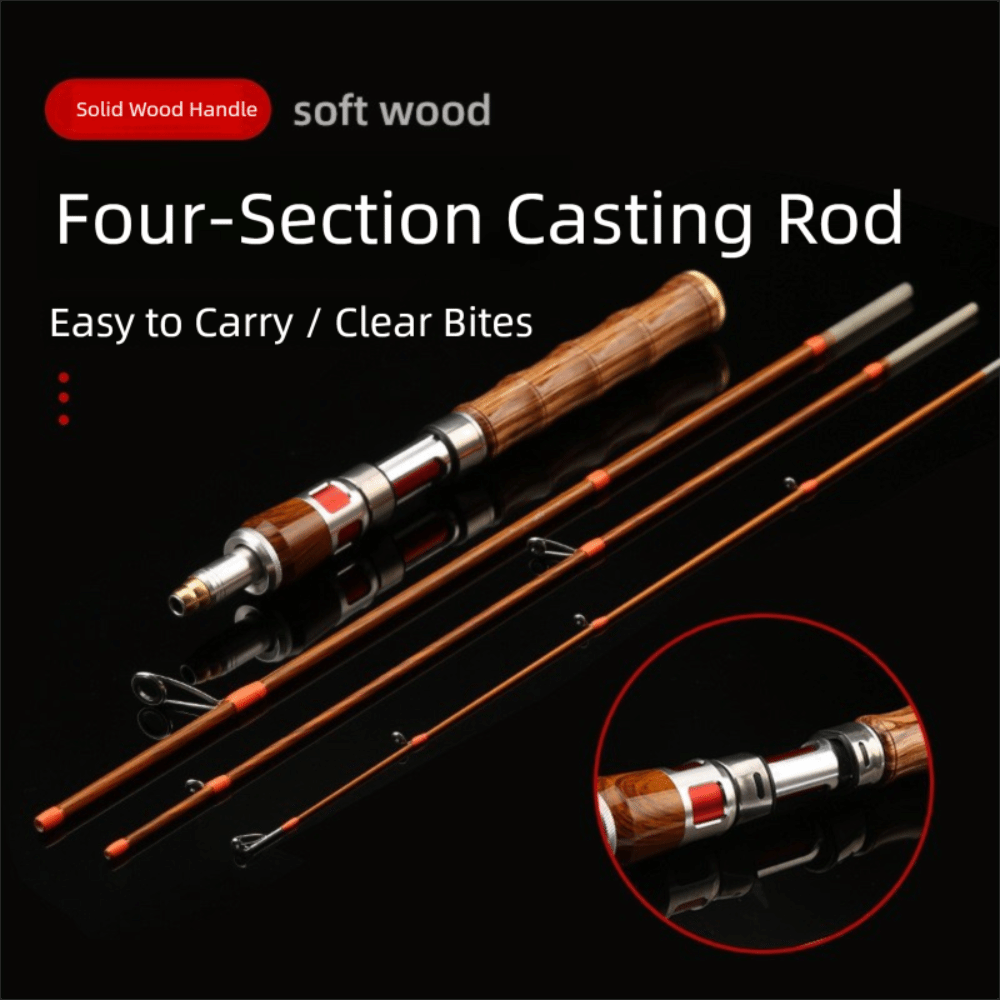 4 Sections Spinning Fishing Ro - Fishing Rod Carbon Fiber review and price