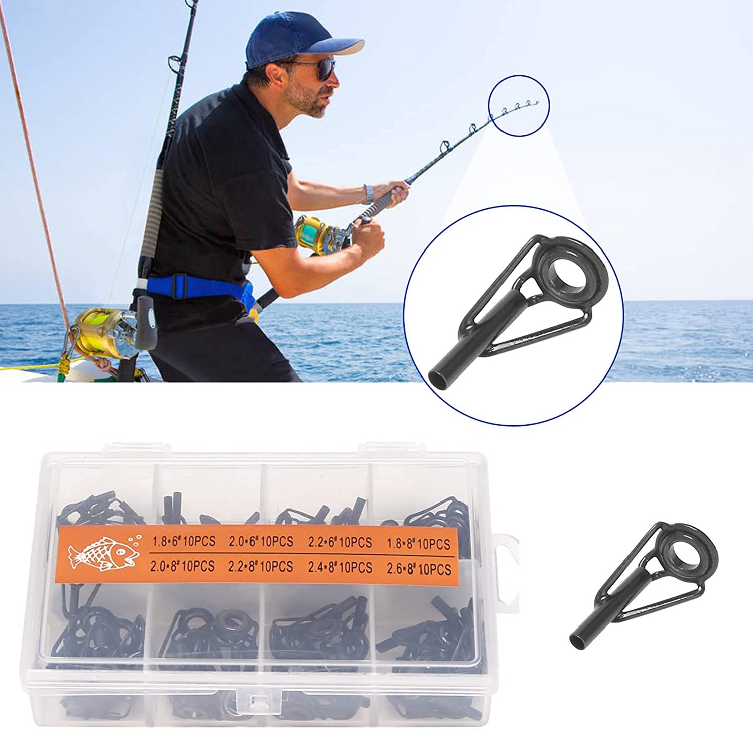 A69P-80 Pieces Fishing Rod Tip - Fishing Rod Tip Replacement review and price