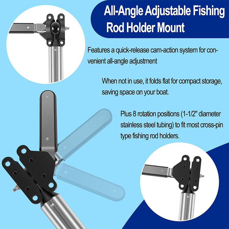 All-Angle Adjustable Fish Rod  - Fishing Rod Boat review and price