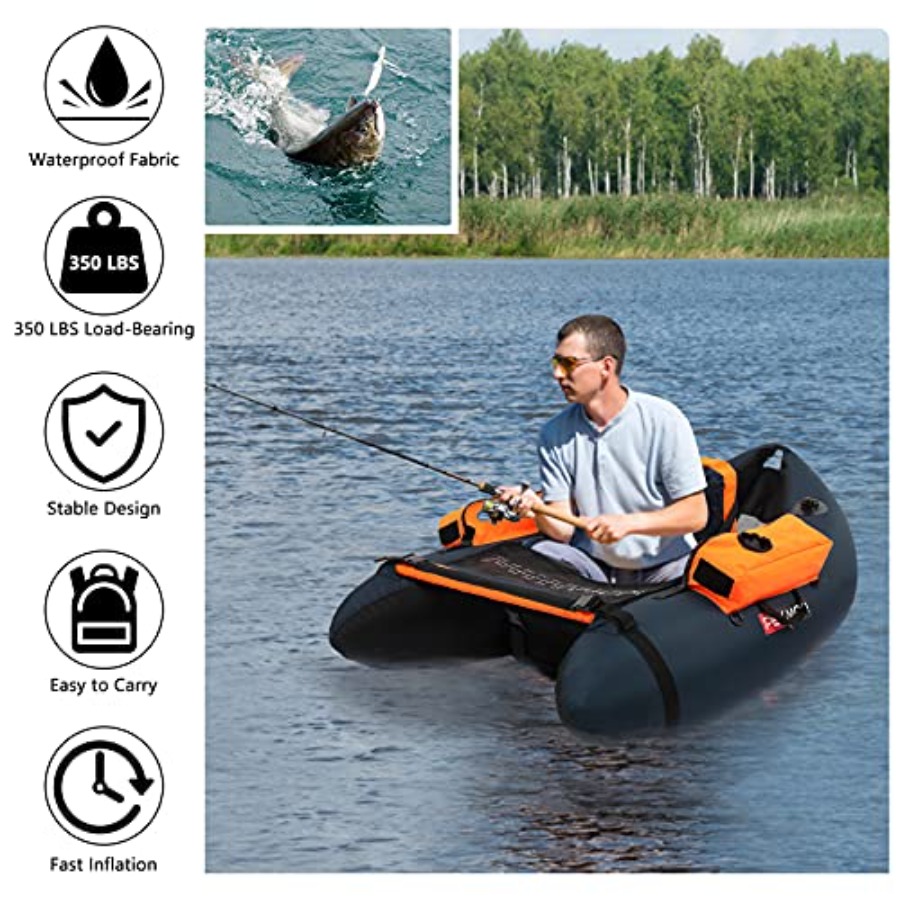 Inflatable Fishing Float Tube  - Fishing Rod Fly review and price
