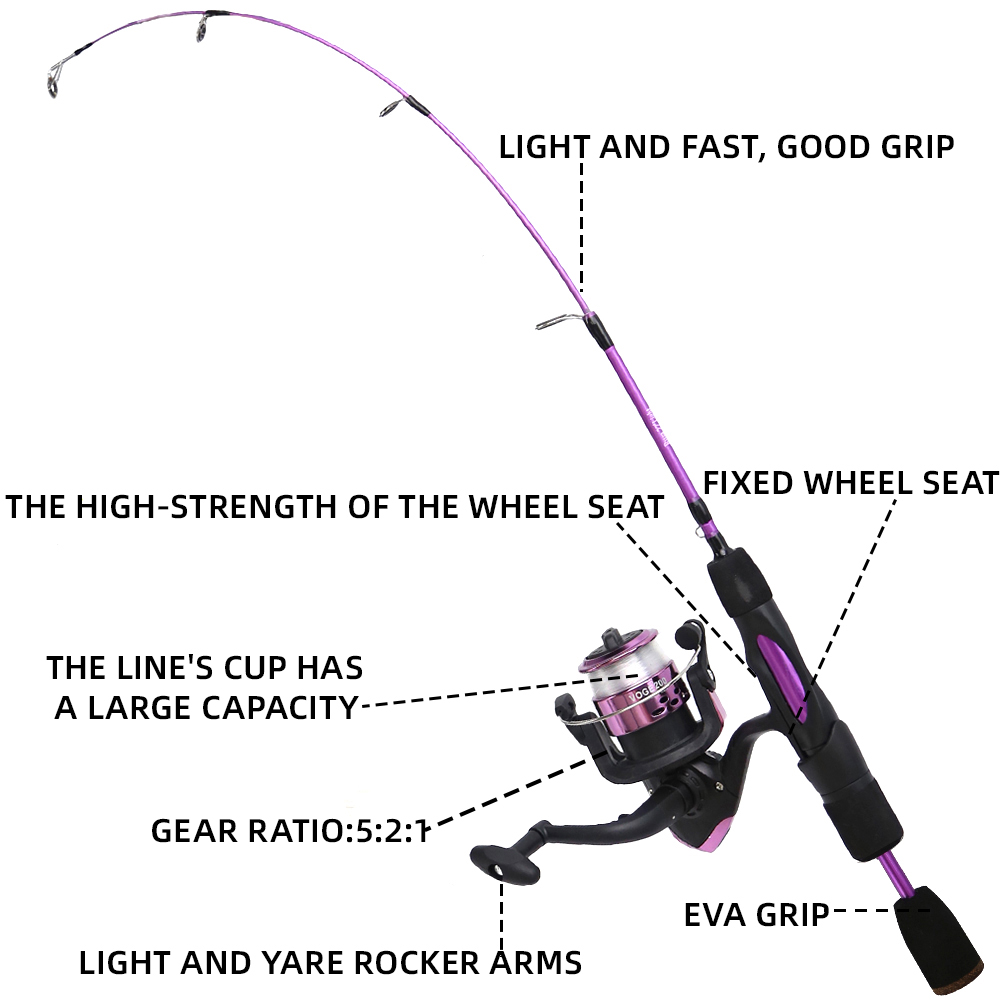 Ice Fishing Rod Reel Combo 68c - Fishing Rod Carbon Fiber review and price